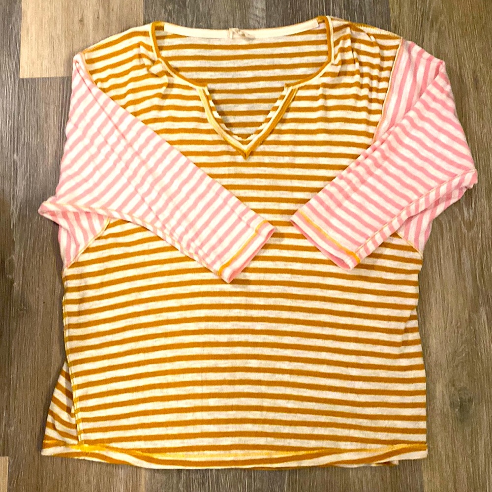 Hem & Thread Dolman Striped Tee